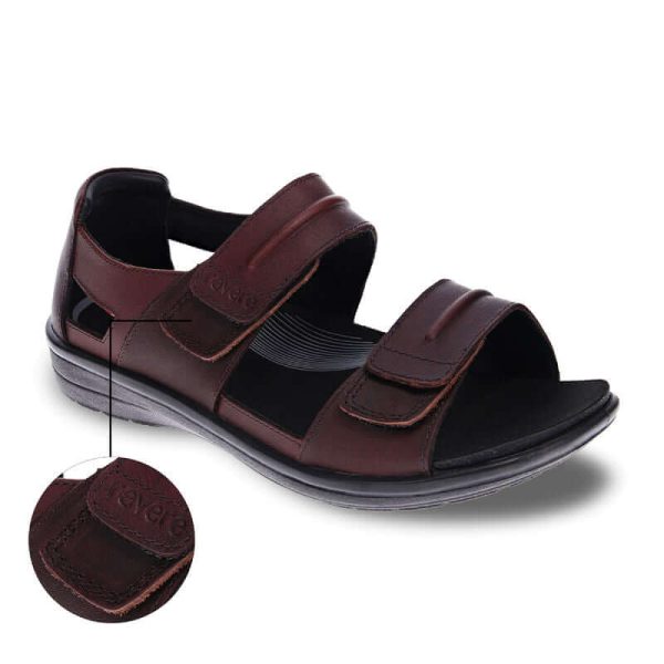 Revere Mens Cairns Sandal Whiskey