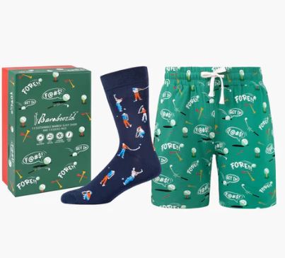Bamboozld Mens HOLE IN ONE SHORT & SOCK GIFT SET